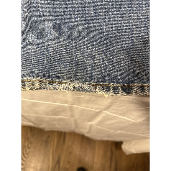 JEANS STRAIGHT LEG Levi's Men 42x36 Blue 501 Faded Fade Whiskered  Button Fly - Picture 7 of 8